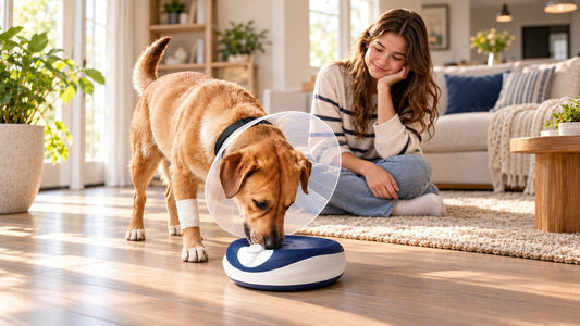 The cone of recovery: helping dogs and cats eat, drink and heal comfortably