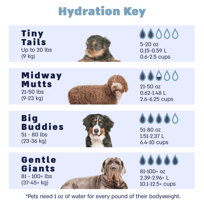 water needs by size